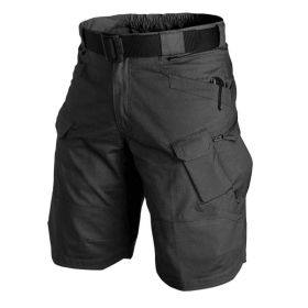 Summer Combat Uniform Camouflage Shorts Quarter Pants (Option: Black-3XL)