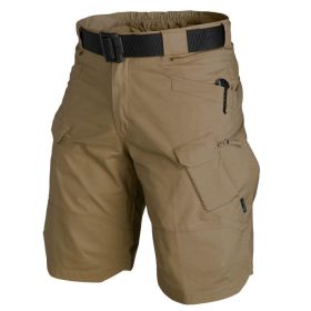 Summer Combat Uniform Camouflage Shorts Quarter Pants (Option: Brown-3XL)