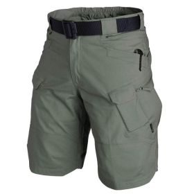 Summer Combat Uniform Camouflage Shorts Quarter Pants (Option: Green-S)